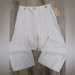 ✨ Michael Kors Wide Leg Striped Pants – NWT ✨